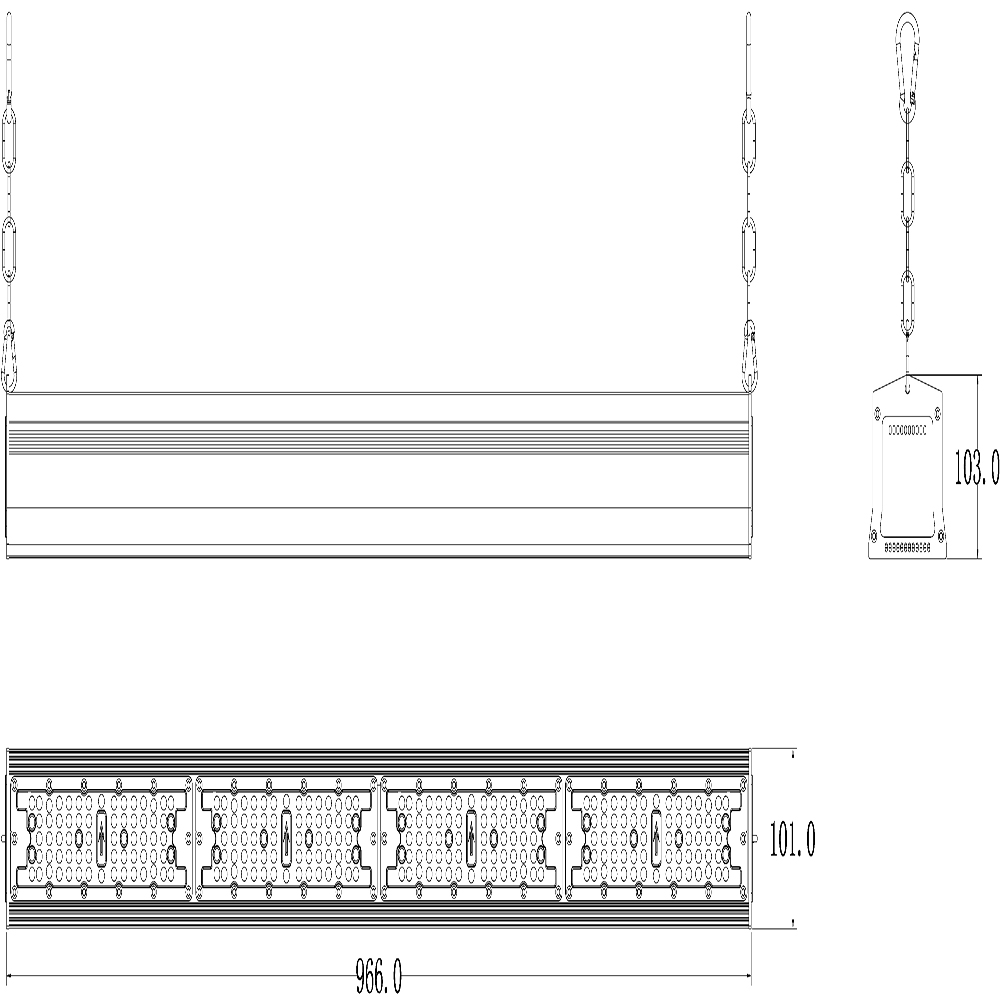 200W LED LINEAR HIGH BAY LIGHT